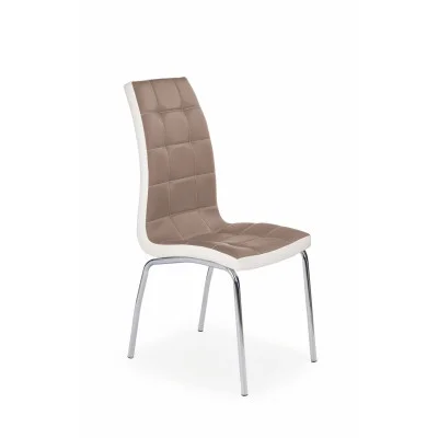 CHAIR K 186, CAPPUCCINO / WHITE